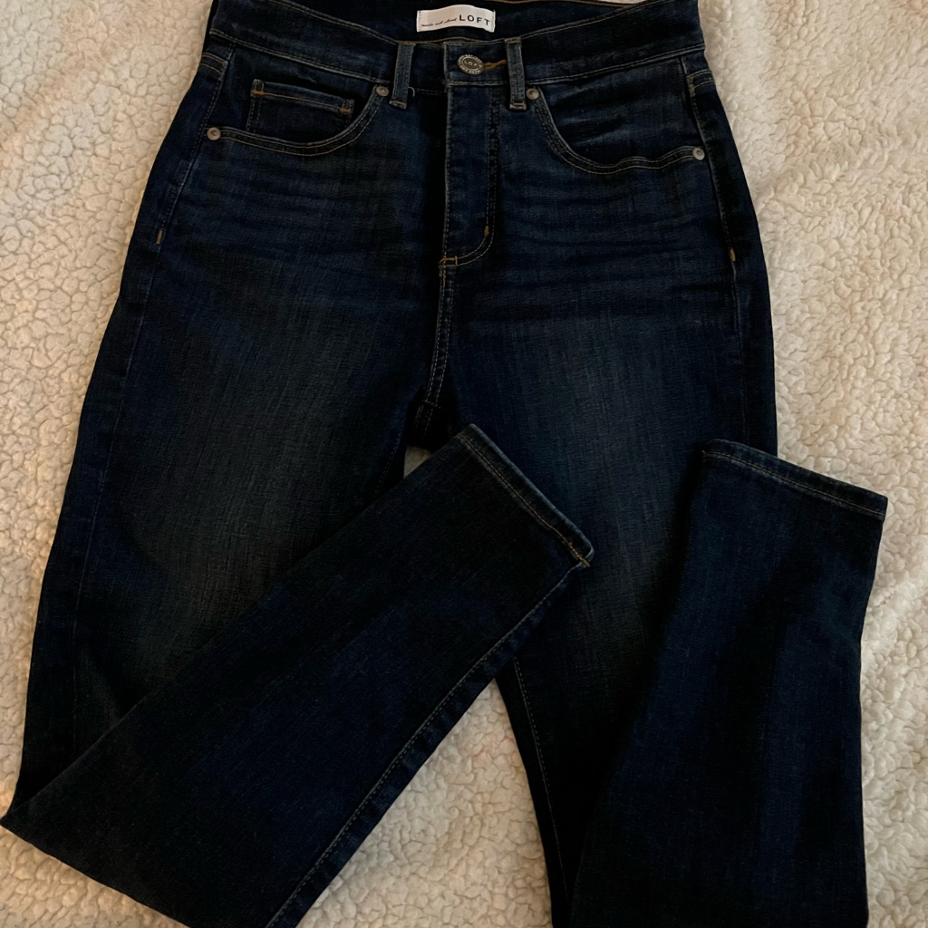 Loft Women's Dark Indigo Skinny Jeans